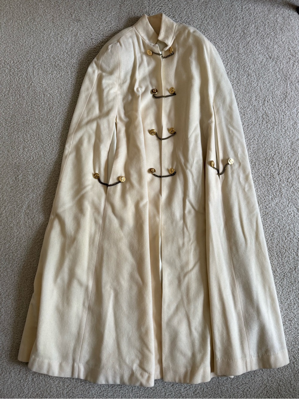Vintage wool cape coat